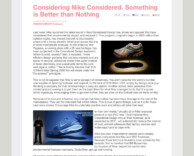 press: nike considered featured on treehugger
