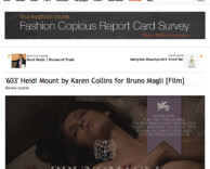 press: bruno magli’s premier fashion film 603 featured on fashion copious
