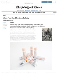 Press: as featured in NY Times ceft and company to reintroduce revlon’s iconic brand charlie